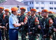 Ratusan Personel Satgas Pamtas RI-PNG Yonko 461 Kopasgat Rampungkan Tugas di Papua