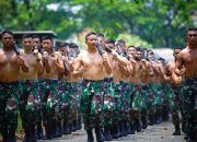 Tingkatkan Stamina Tubuh, Prajurit Tajimalela Laksanakan Pembinaan Fisik Lari Bersama
