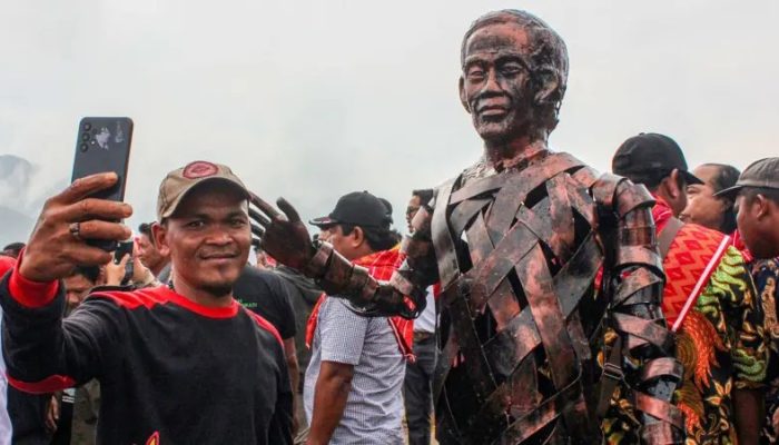Horas Penampakan Patung Jokowi di Medan Telan Dana Rp. 2,5 Miliar