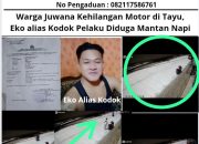Warga Juwana Kehilangan Motor di Tayu, Eko alias Kodok Pelaku Diduga Mantan Napi