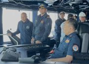 Calon Awak KRI Brawijaya-320 Uji Coba Manuver Kapal di Italia