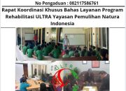 Rapat Koordinasi Khusus Bahas Layanan Program Rehabilitasi ULTRA Yayasan Pemulihan Natura Indonesia