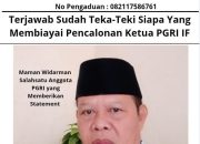 Terjawab Sudah Teka-Teki Siapa Yang Membiayai Pencalonan Ketua PGRI IF