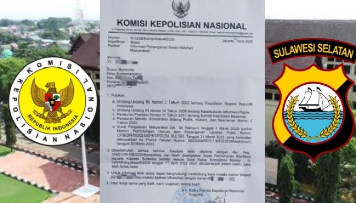 Kompolnas RI Surati Kapolda Sulsel Klarifikasi Kasus Laporan Ibu Bhayangkari yang Mangkrak Dua Tahun