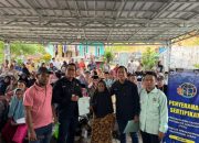 Penyerahan Sertifikat PTSL di Desa Nayagati Berjalan Lancar, Warga Sambut Antusias