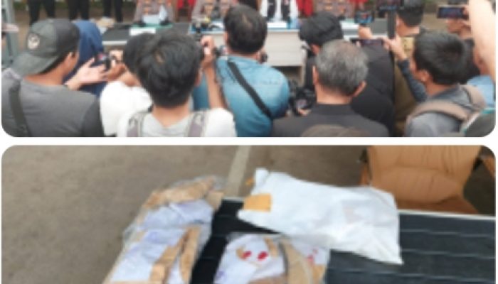 Kapolres Gowa Pimpin Konferensi Pers Pengungkapan 62 Kasus Narkoba April–Mei 2025