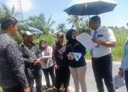 Pengadilan negeri Sei Rampah mengadakan sidang lapangan diobjek tanah perkara desa pematang Kuala kecamatan teluk mengkudu