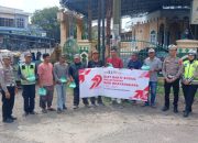 HUT Bhayangkara Ke-79, Sat Lantas Polres Serdang Bedagai Melaksanakan Bakti Sosial Kepada Warga