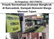 Proyek Normalisasi Drainase Mangkrak di Rancaekek, Dampak Ekonomi Warga Merosot Tajam