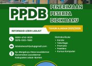 Lembaga Pendidikan Al Washliyah Buka Pendaftaran Peserta Didik Baru Tahun Ajaran 2025/2026, Gratis Biaya Pendaftaran dan SPP