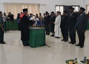 Bupati Paniai Lantik Anggota DPRK, Pengucapan Sumpah di Aula Pemerintahan