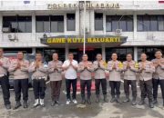 Kapolsek Balaraja dan Jajaran Ucapkan Selamat Ulang Tahun ke-50 kepada Kapolresta Tangerang
