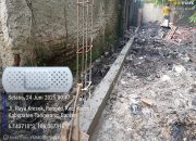 Proyek pemagaran TPU Kp Renged Rt 001 Rw 001 Desa Renged Kecamatan Kresek, di Duga Dikerjakan Asal-Asalan Tanpa Adanya Pengawasan