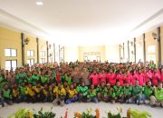 Hari Bhayangkara ke-79 : Polda Lampung Bagikan Bantuan Sosial Untuk Komunitas Ojek Online