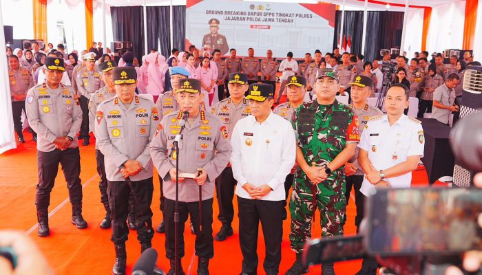 Kapolri Groundbreaking 24 SPPG Jateng, Dukung Penuh Program MBG