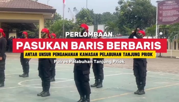 Polres Pelabuhan Tanjung Priok Semarakkan Hari Bhayangkara ke-79 Lewat Lomba PBB, Senam Tongkat, dan Borgol