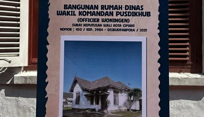 Rumah Dinas TNI AD di Cimahi Ditetapkan Jadi Cagar Budaya