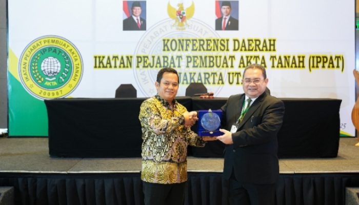 Kepala Kantor Pertanahan Jakarta Utara Apresiasi Sinergi dengan IPPAT dalam Konferensi Daerah 2025