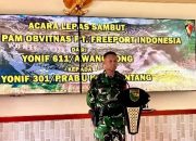 Yonif 301/Pks Gantikan Yonif 611/Awl dalam Pam Obvitnas Freeport