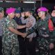 Pangkormar Dampingi Kapolri Tinjau Pasukan Pengamanan Di Gedung DPR / MPR RI