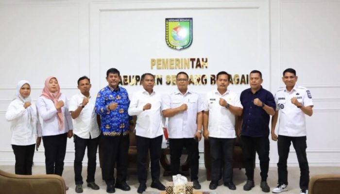 Pengurus APDESI Sergai Audensi dengan Bupati Darma Wijaya
