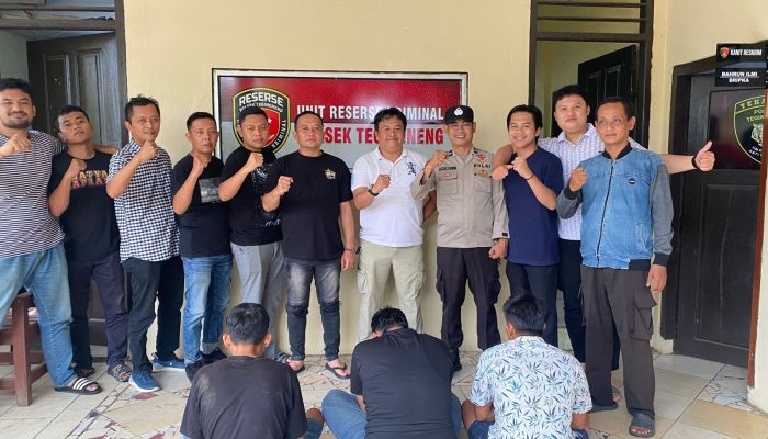 Tekab 308 Presisi Polsek Tegineneng Gelandang Tiga Pelaku Gondol 7 Ekor Sapi ke Mapolsek
