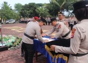 Kapolres Lebak Pimpin Upacara Sertijab Kapolsek Warunggunung dan Kapolsek Sobang