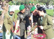 Zidam XIII/Merdeka Peringati HUT ke-80 Zeni TNI AD dengan Ziarah ke TMP dan Anjangsana ke Panti Asuhan Yatim Piatu dan Warakawuri