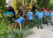 Sinergi TNI AU dan Warga: Lanud Anang Busra Turun Langsung di Kerja Bakti Bersama