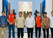 Presiden Prabowo Terima Kunjungan Juara Dunia MotoGP Marc Marquez dan Dua Pembalap Muda Indonesia di Istana Merdeka