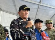 Dipantau Presiden Prabowo Secara Online , Menhan Pimpin Uji Penembakan Torpedo Kapal Selam Nirawak Buatan PT PAL