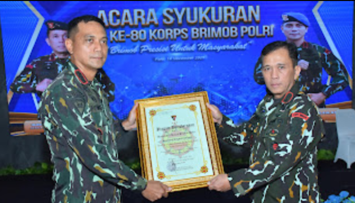 Momentum peringatan HUT ke-80 Korps Brimob Polri di Polda Sulawesi Tengah