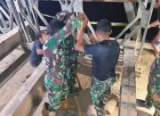 Bekerja 24 Jam, Zeni TNI AD Kebut Bangun Jembatan Bailey di Aceh