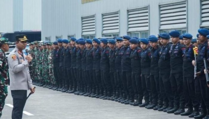 Polres Karawang Kerahkan 264 Personel Amankan Unjuk Rasa di Kawasan Industri Strategis