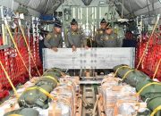 Tinjau Posko Satgasud Lanud Soewondo, KSAU Pastikan Distribusi Bantuan Optimal