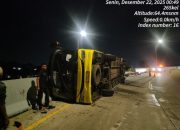 Kecelakaan Tunggal Bis Penumpang di Tol Semarang, 16 Orang Meninggal Dunia
