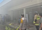 Respon Cepat, Kapolres Lebak Tinjau Langsung Penanganan Kebakaran Almond Super Rangkasbitung