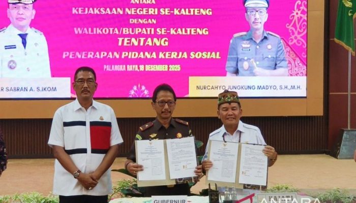 Gubernur Kalteng Agustiar Sabran Dukung Kejaksaan Terapkan Pidana Kerja Sosial