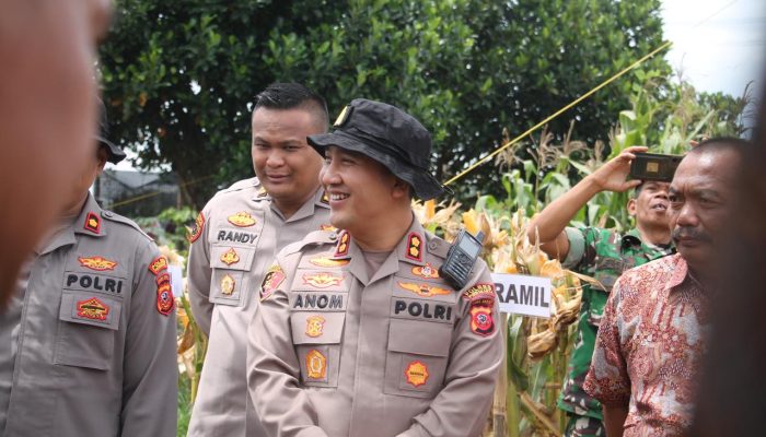 Polres Purwakarta Ikuti Panen Raya Secara Serentak Yang Dipimpin Kapolri