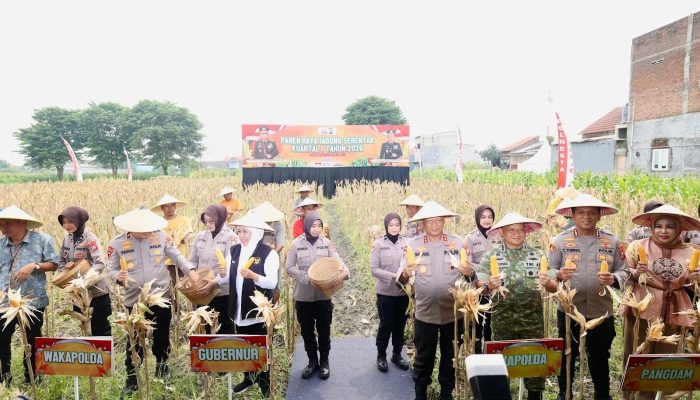 Polda Jatim Gelar Panen Raya Jagung Serentak Kuartal IV di Sidoarjo