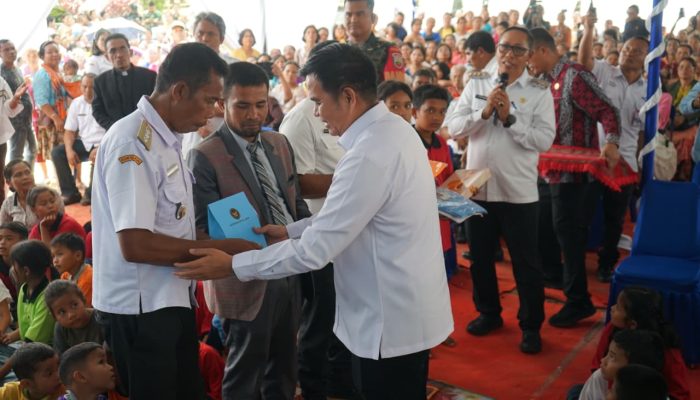 Wujud Kepedulian Pemulihan Pascabencana‎, Dua Kementerian dan Jemaat GKPI Sibalanga Adakan Natal Bersama