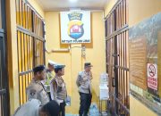Pastikan Tahanan Aman, Piket Pawas Polres Lebak Laksanakan Pengecekan Rutan