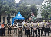 Polsek Koja Gelar Apel Pengamanan Peringatan Isra Mi’raj di Jakarta Islamic Centre