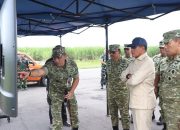 Didampingi Wakasau, Wamenhan Tinjau Penguatan Infrastruktur Lanud Iswahjudi