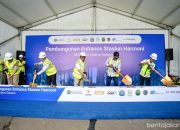 Groundbreaking Pintu Masuk Stasiun MRT, Kawasan Harmoni Bakal Jadi TOD Strategis