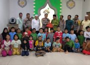 Sentuhan Humanis Polisi, Kapolsek Pademangan Berbagi dengan Anak Yatim Piatu di Kampung Muka