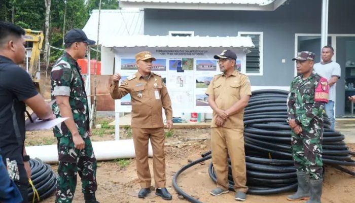 Bupati Kotabaru Tinjau Progres Pembangunan Batalyon Infanteri TP 884/Saijaan