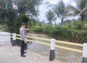Polsek Mancak Polres Cilegon Melaksanakan Patroli Monitoring Pengecekan ketinggian air