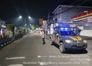 Kanit Samapta Polsek Rangkasbitung Polres Lebak Patroli di Seputaran Jalan Multatuli