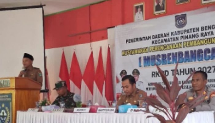 Bupati Bengkulu Utara giat Musrenbangcam kecamatan pinang raya